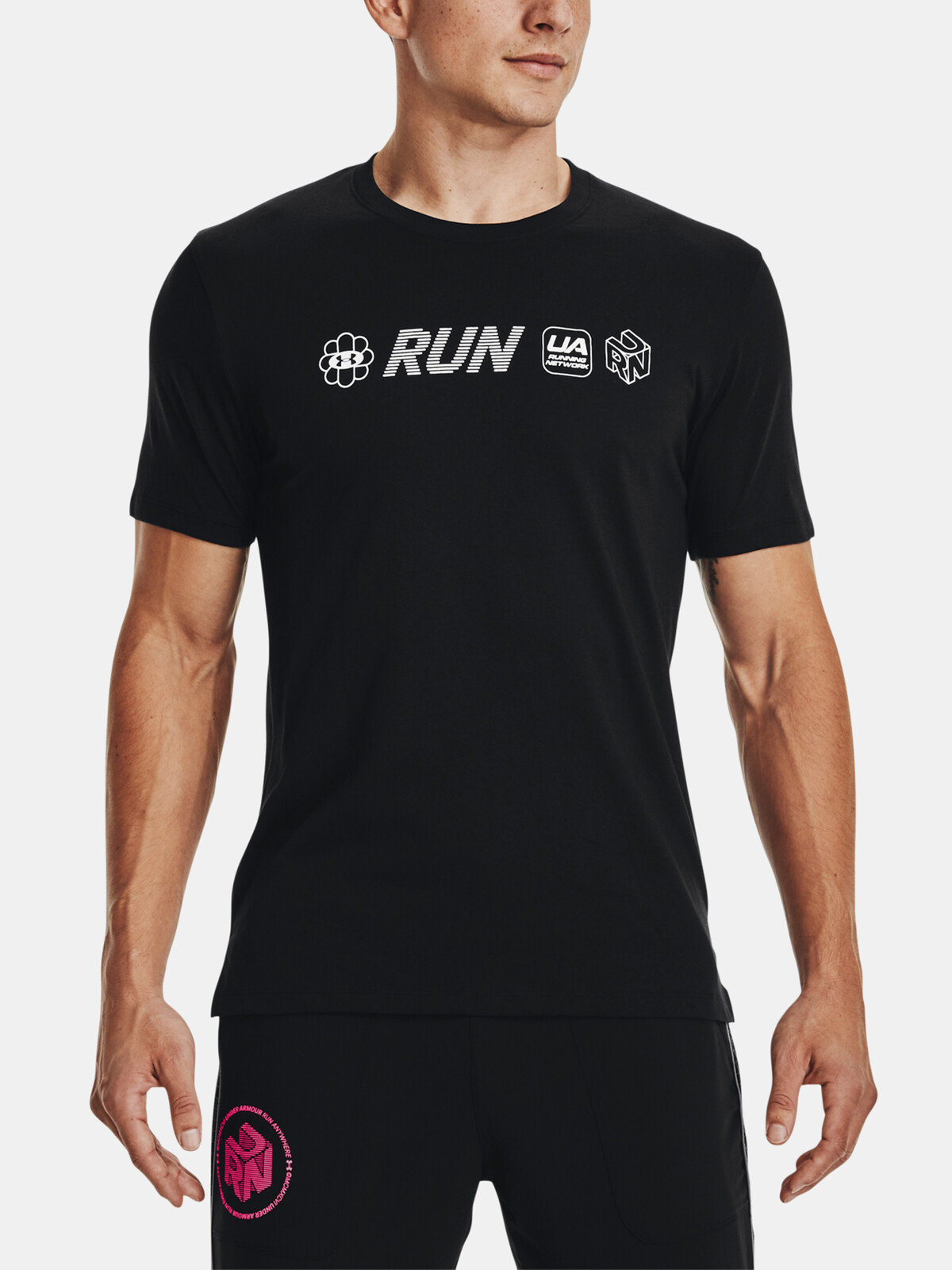 Under Armour T-shirt UA Run Anywhere SS-BLK - Men's