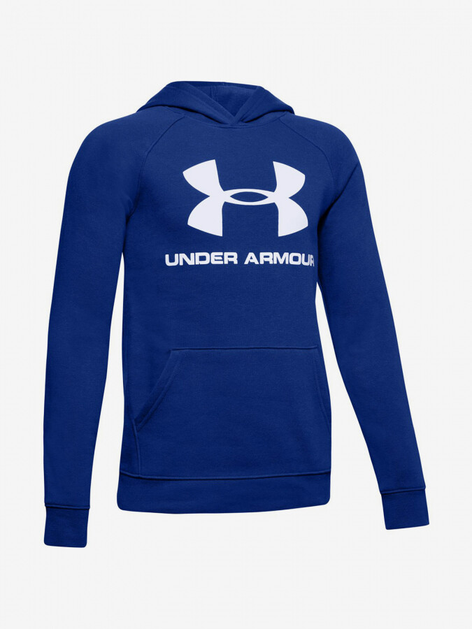 Under Armour Sweatshirt Rival Logo Hoodie-Blu - Guys