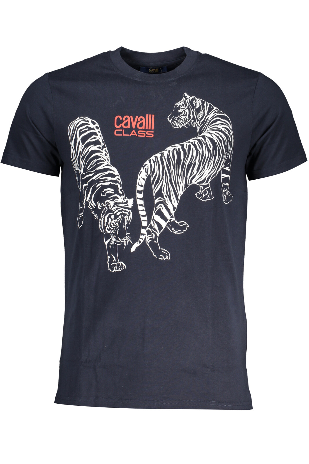 CAVALLI CLASS MEN'S SHORT SLEEVED T-SHIRT BLUE
