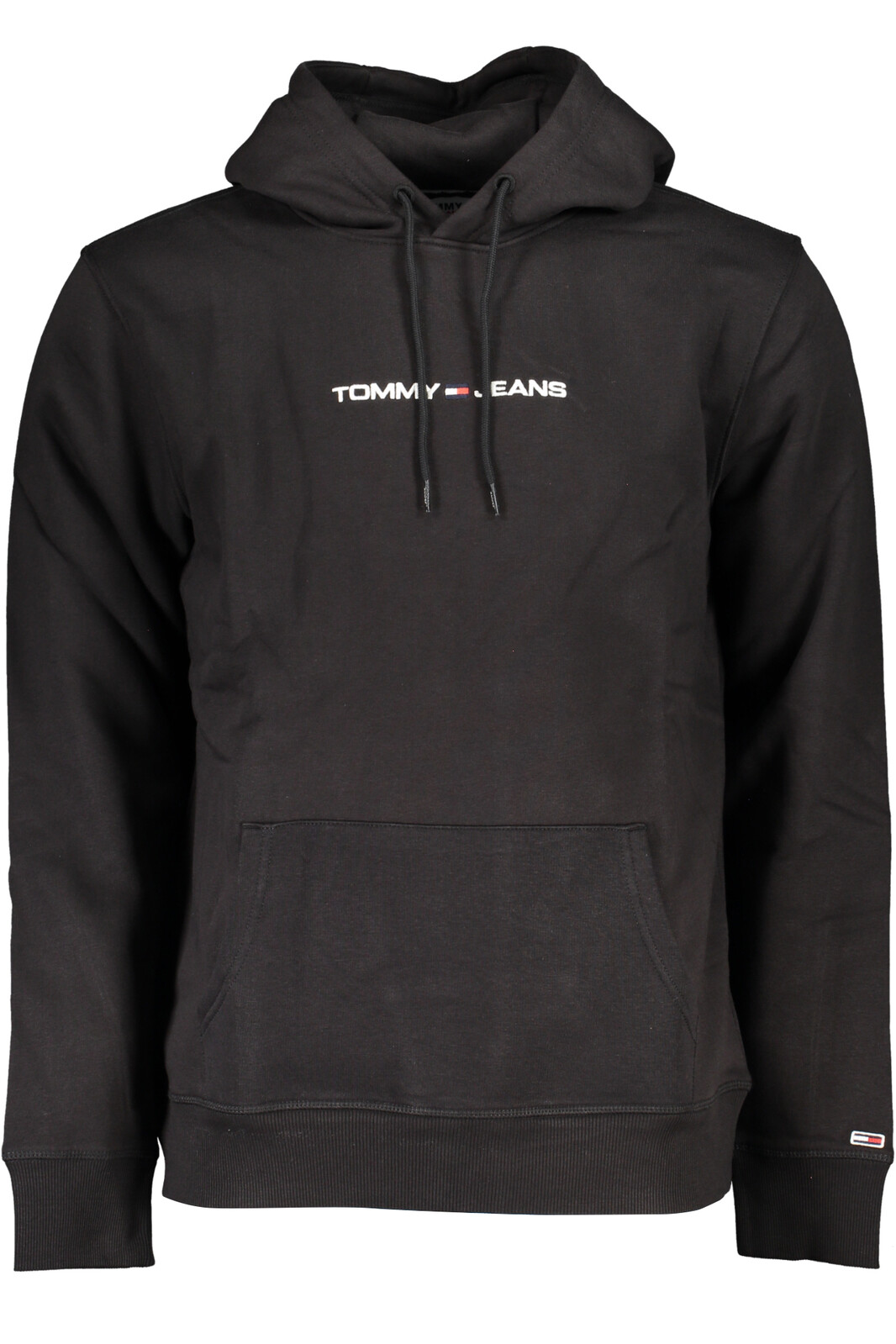 TOMMY HILFIGER MEN'S BLACK ZIPLESS SWEATSHIRT