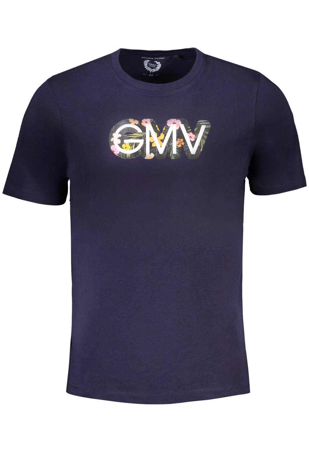 GIAN MARCO VENTURI MEN'S SHORT SLEEVED T-SHIRT BLUE
