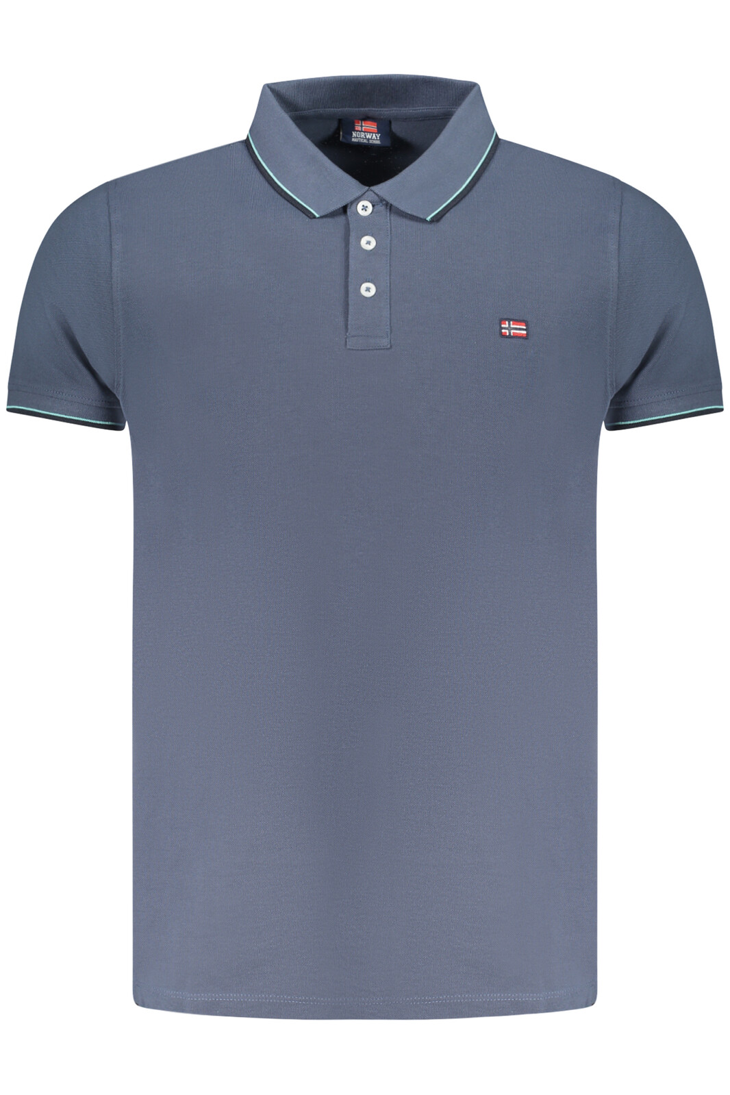 NORWAY 1963 MEN'S SHORT SLEEVE POLO BLUE