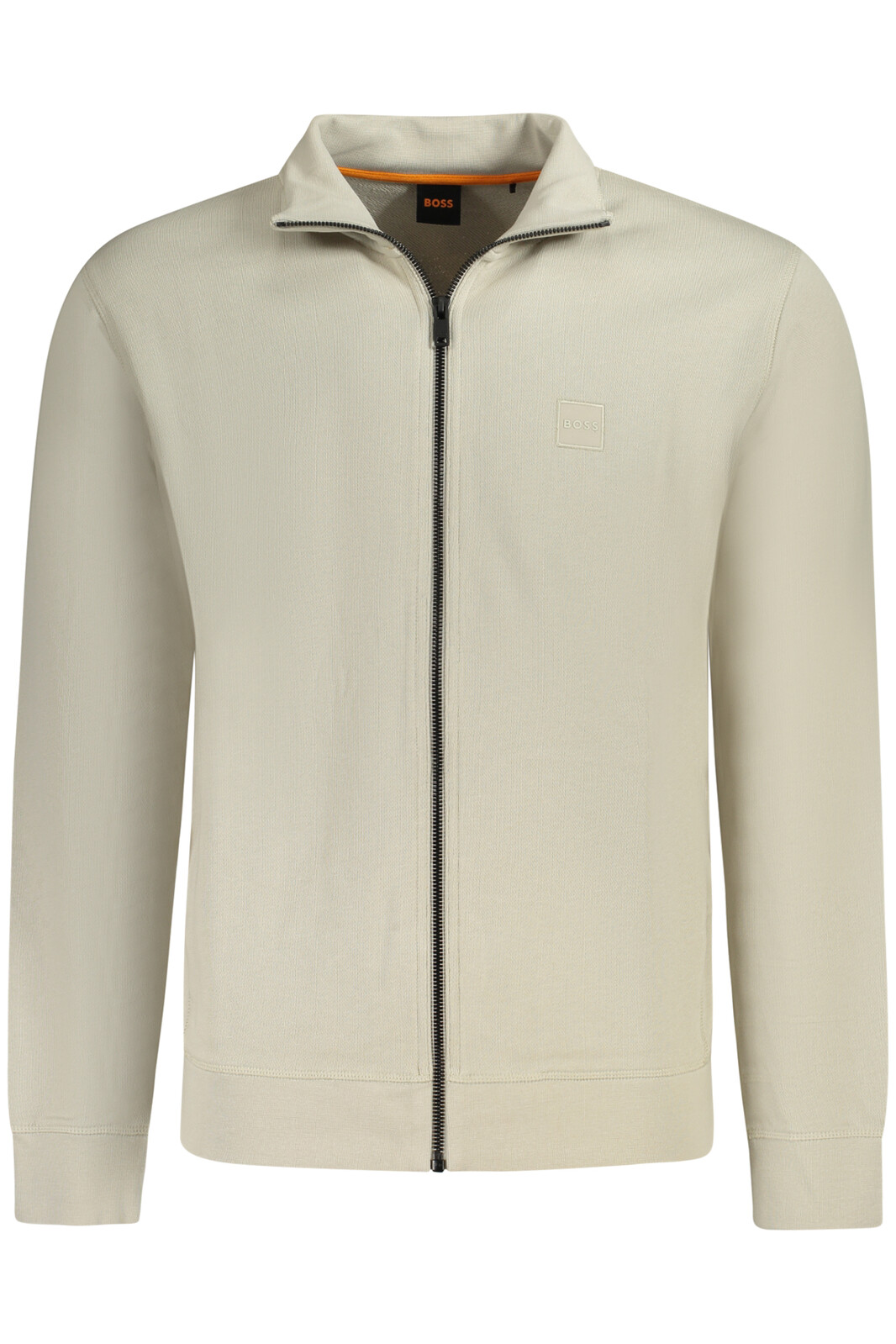 BOSS MEN'S ZIP-UP SWEATSHIRT BEIGE