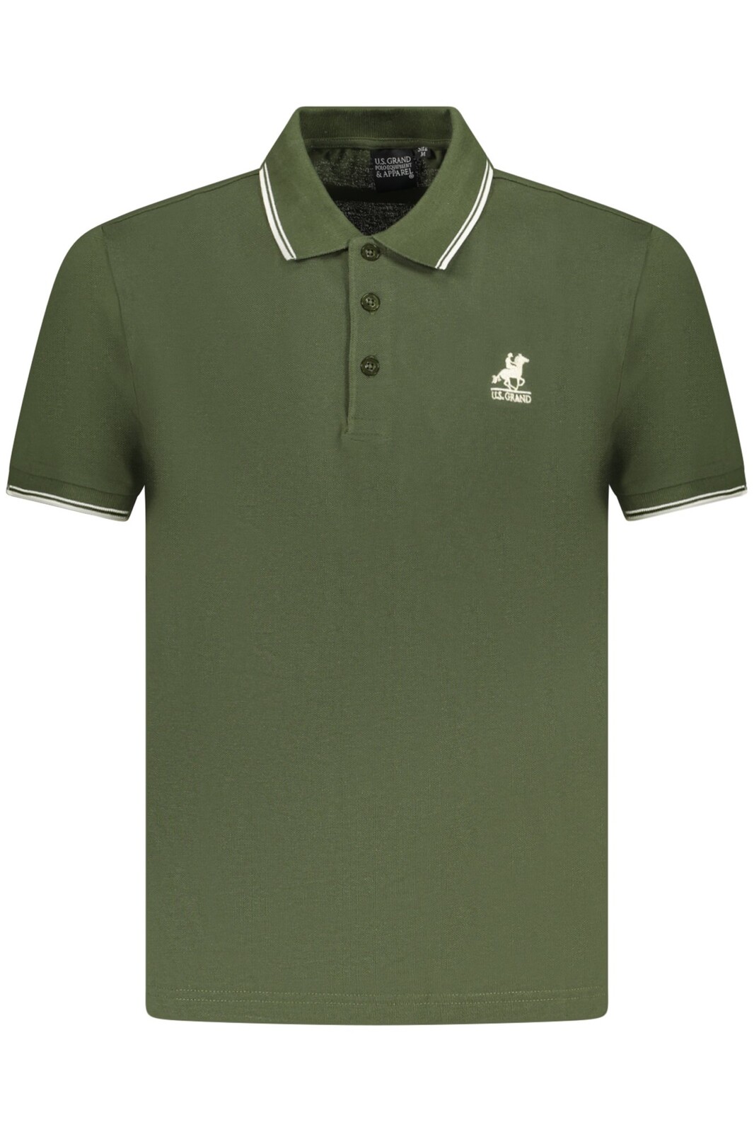 US GRAND POLO MEN'S SHORT SLEEVE POLO GREEN