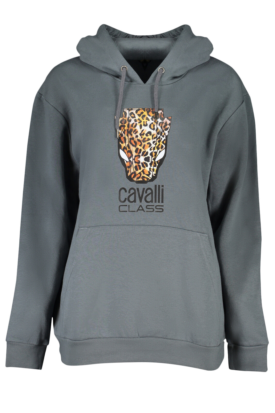 CAVALLI CLASS WOMEN'S GRAY ZIPLESS SWEATSHIRT