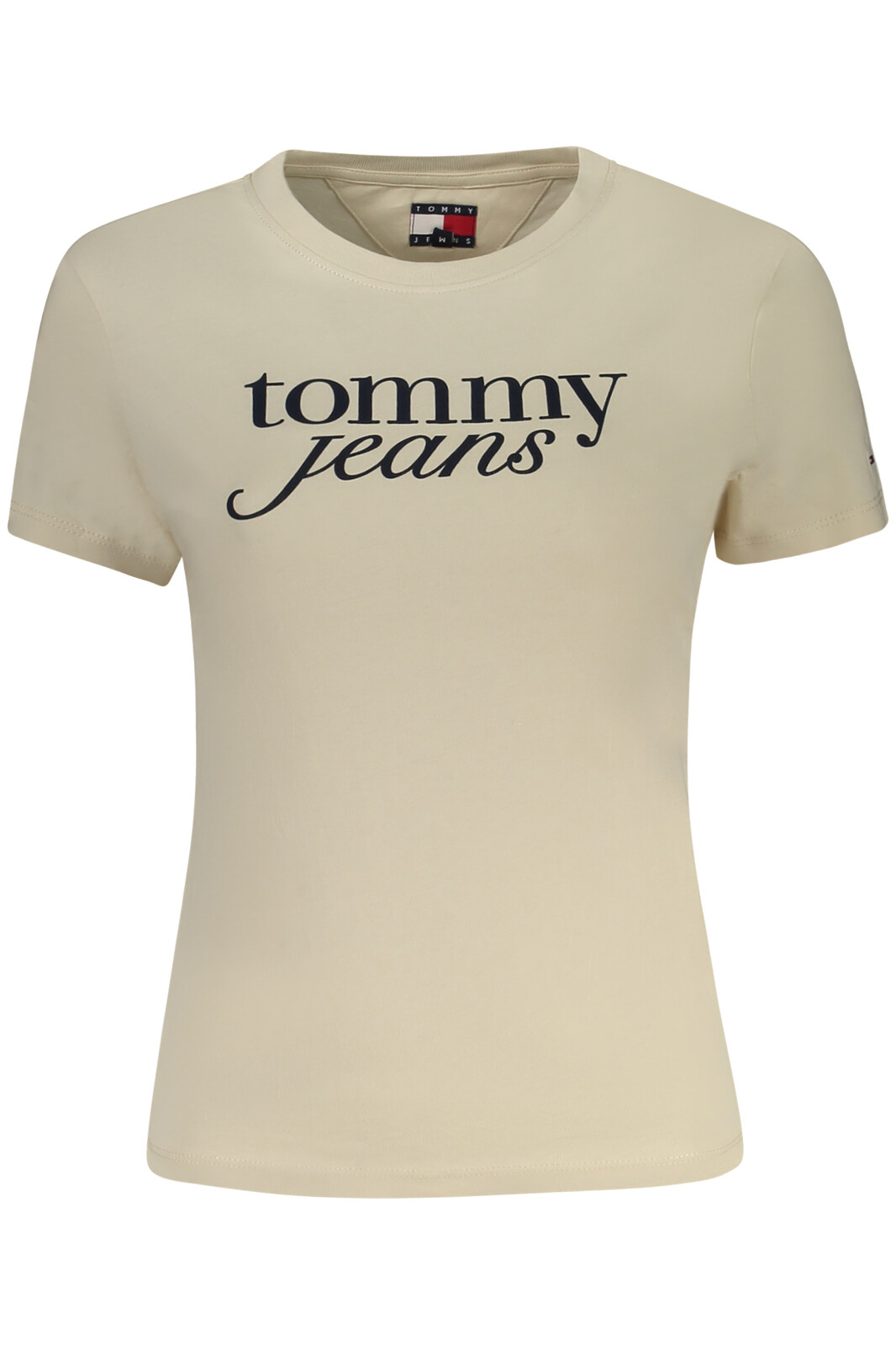 TOMMY HILFIGER SHORT SLEEVE T-SHIRT WOMEN BEIGE