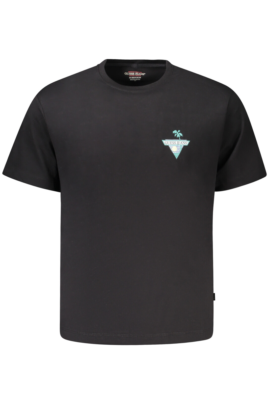 GUESS JEANS SHORT SLEEVE T-SHIRT MEN BLACK