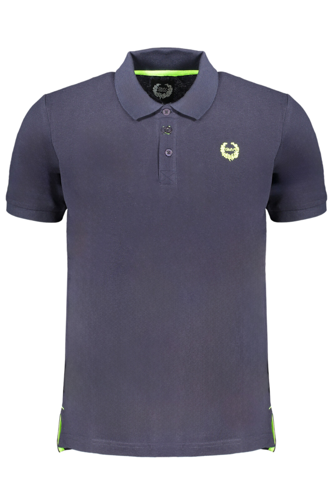 GIAN MARCO VENTURI MEN'S SHORT SLEEVED POLO SHIRT BLUE