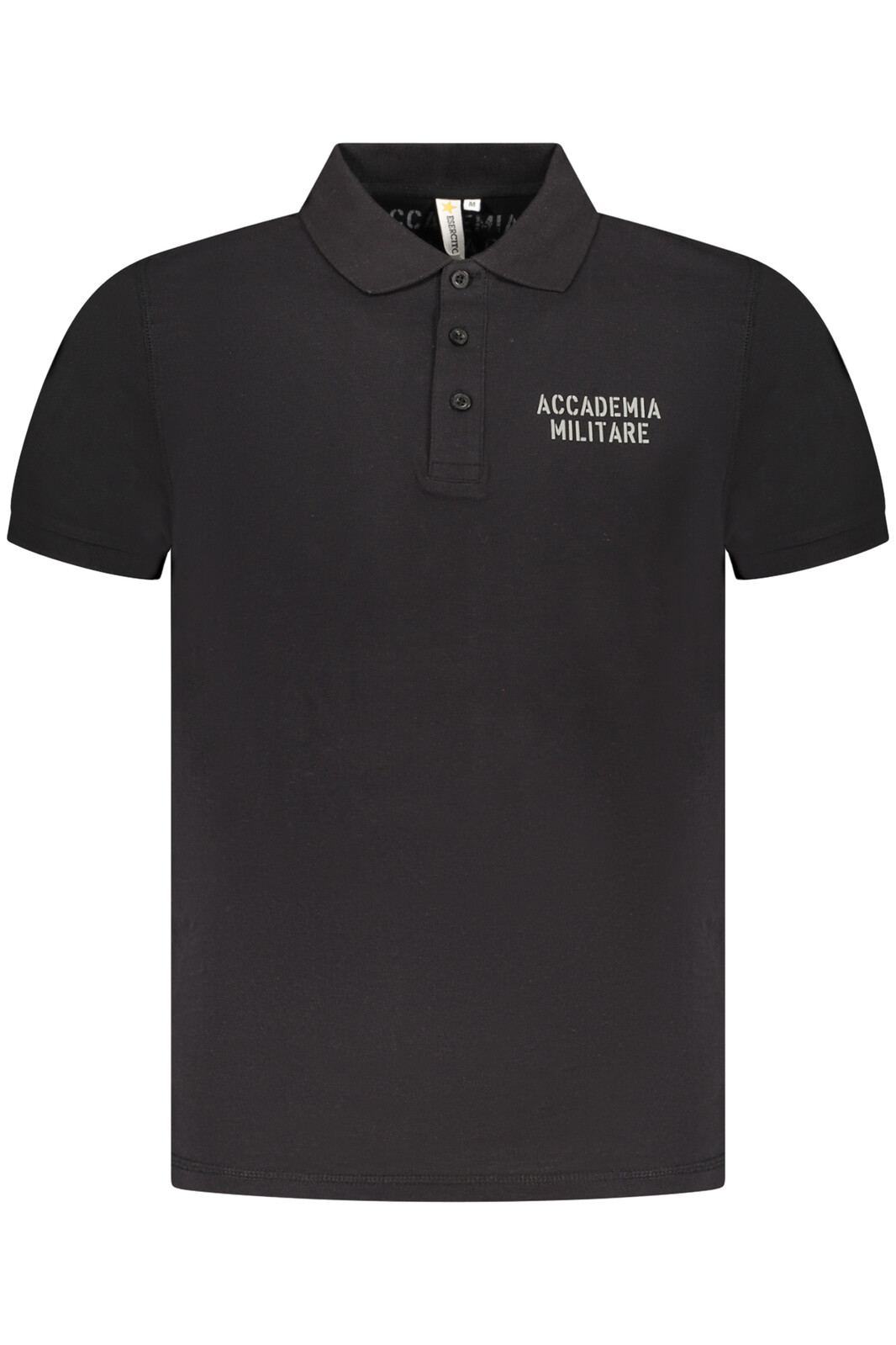 MILITARY ACADEMY BLACK MEN'S SHORT SLEEVE POLO