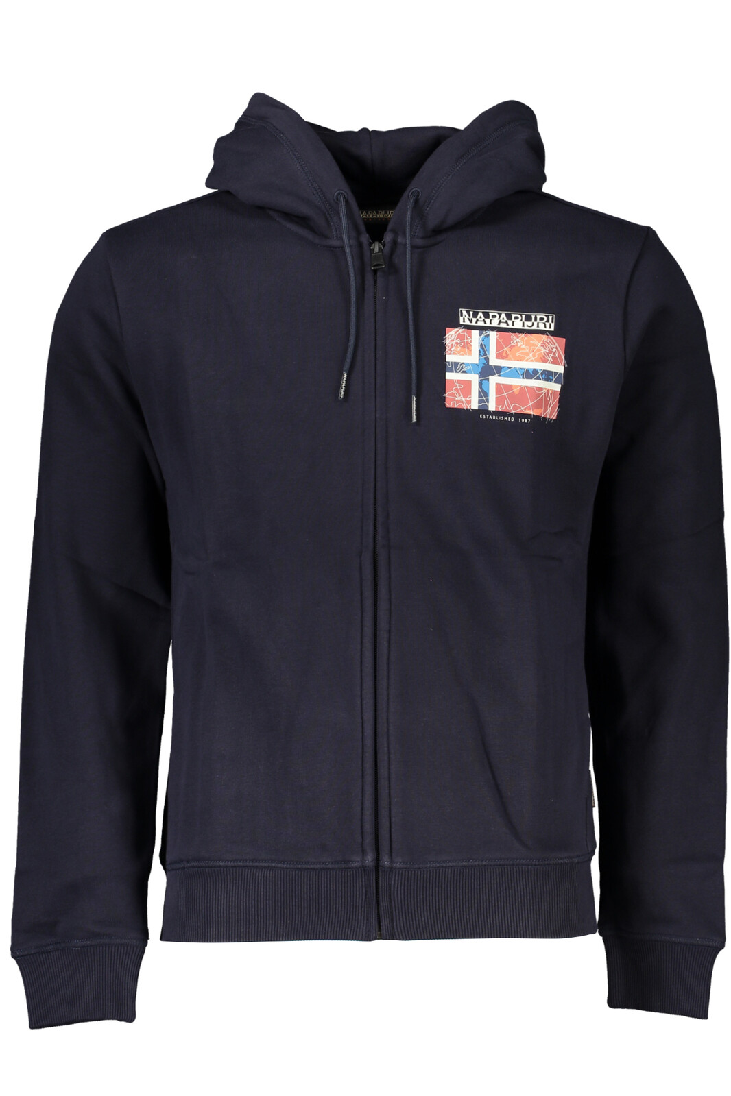 NAPAPIJRI MEN'S BLUE ZIP SWEATSHIRT