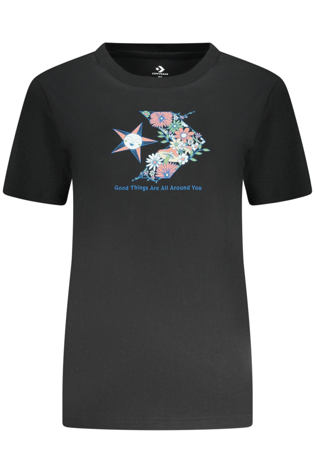 CONVERSE SHORT SLEEVE T-SHIRT WOMEN BLACK