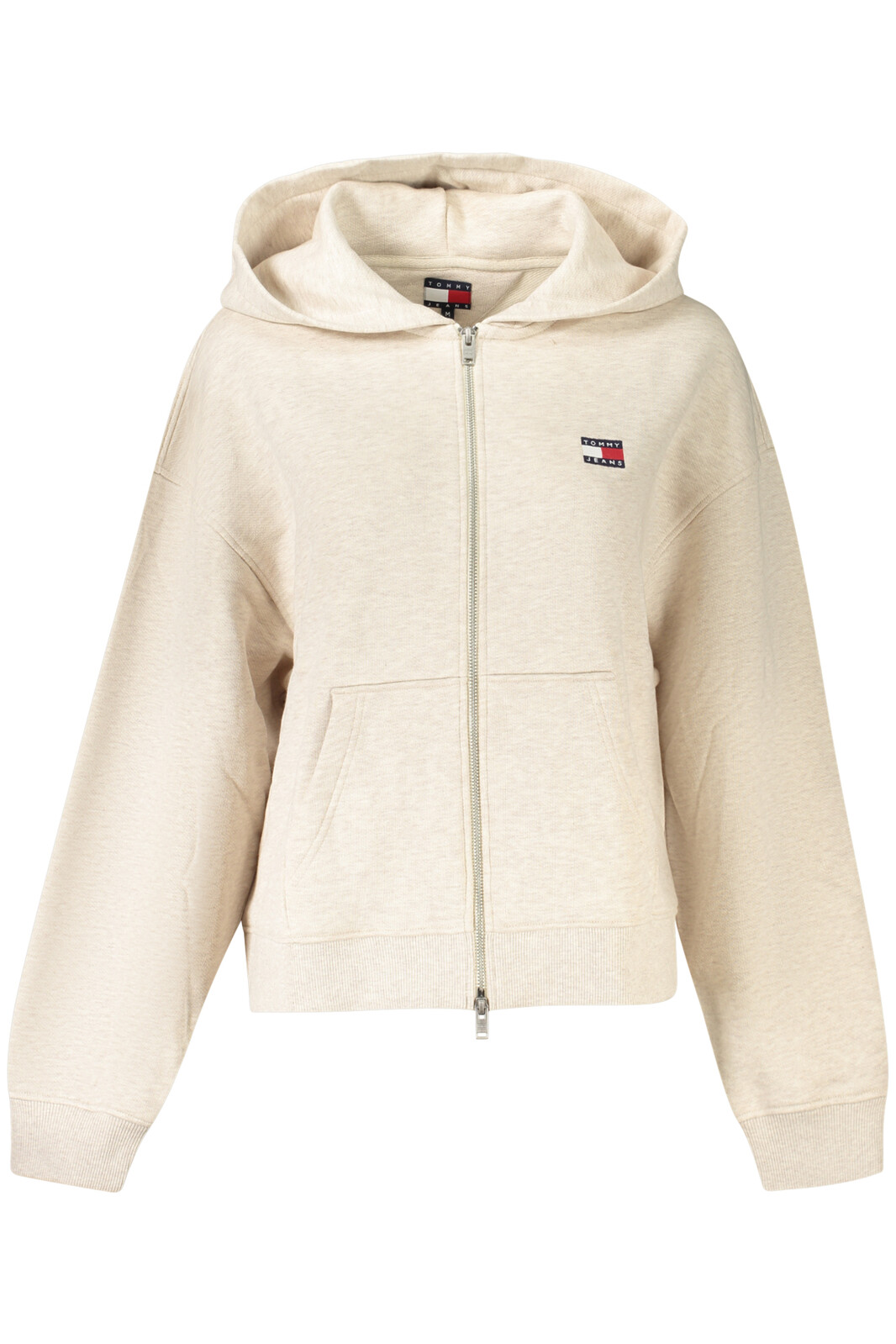 TOMMY HILFIGER WOMEN'S ZIP-UP SWEATSHIRT BEIGE