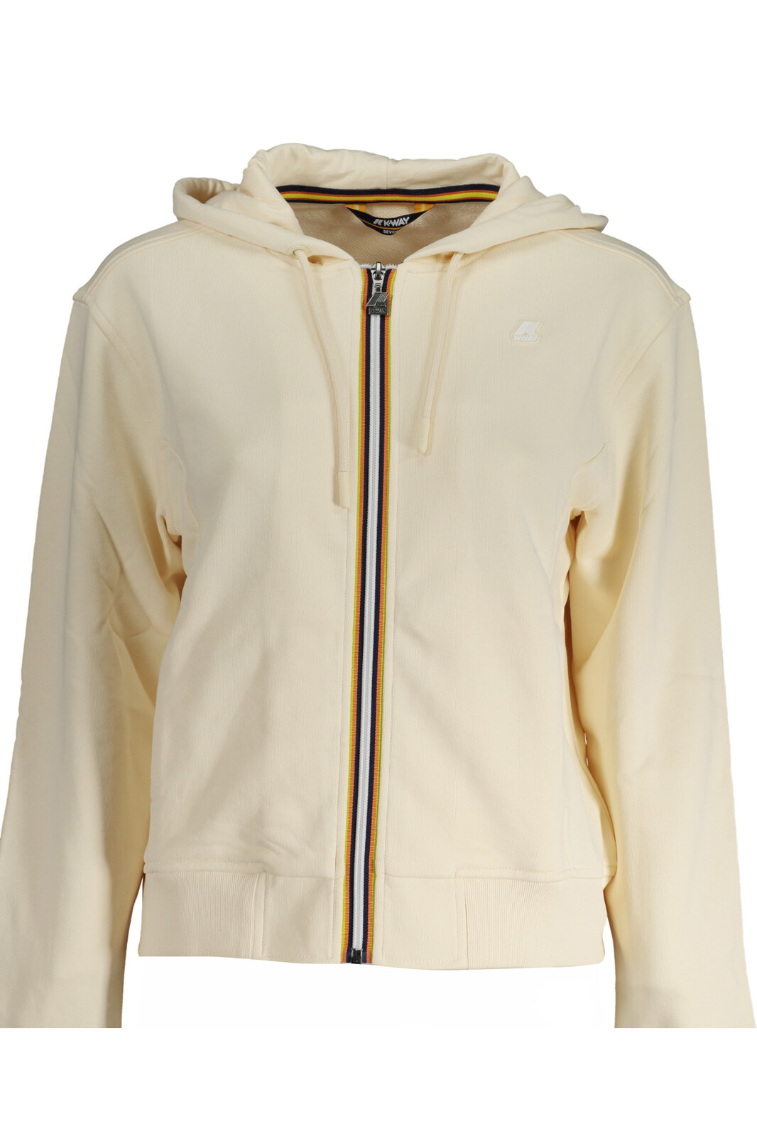 K-WAY BEIGE WOMEN'S ZIP SWEATSHIRT