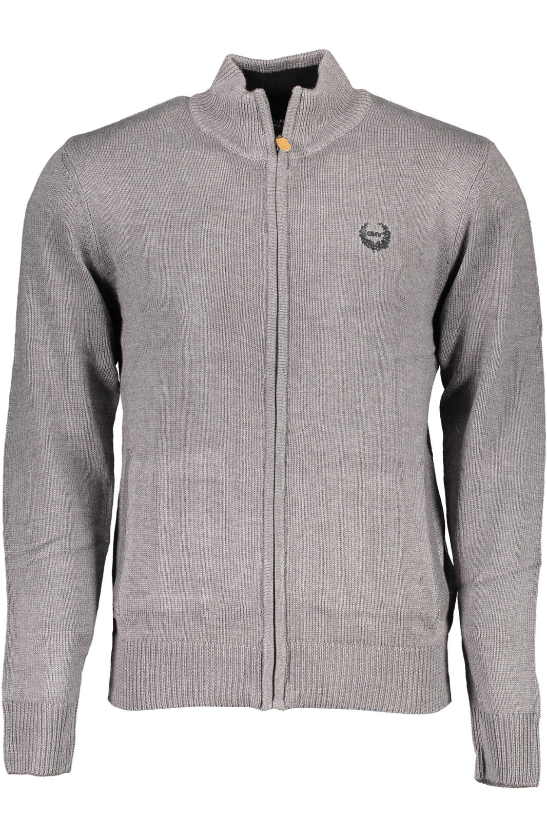 GIAN MARCO VENTURI MEN'S GRAY CARDIGAN