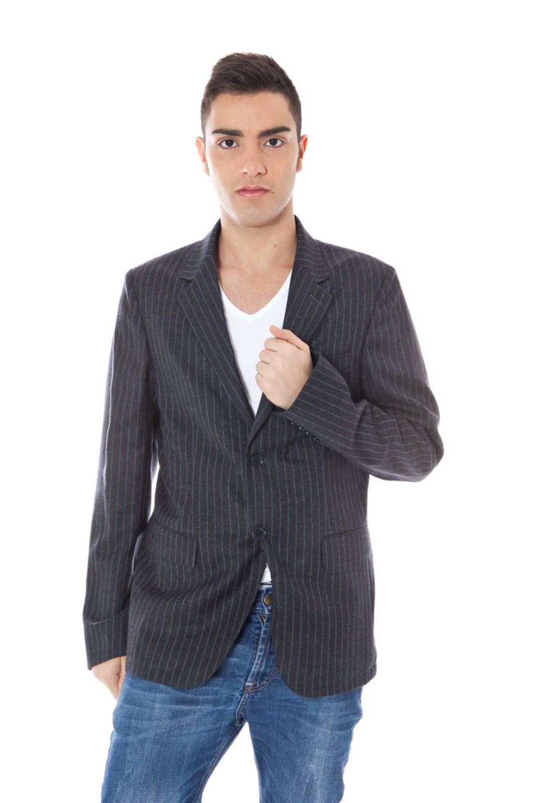 CALVIN KLEIN MEN'S CLASSIC JACKET GRAY
