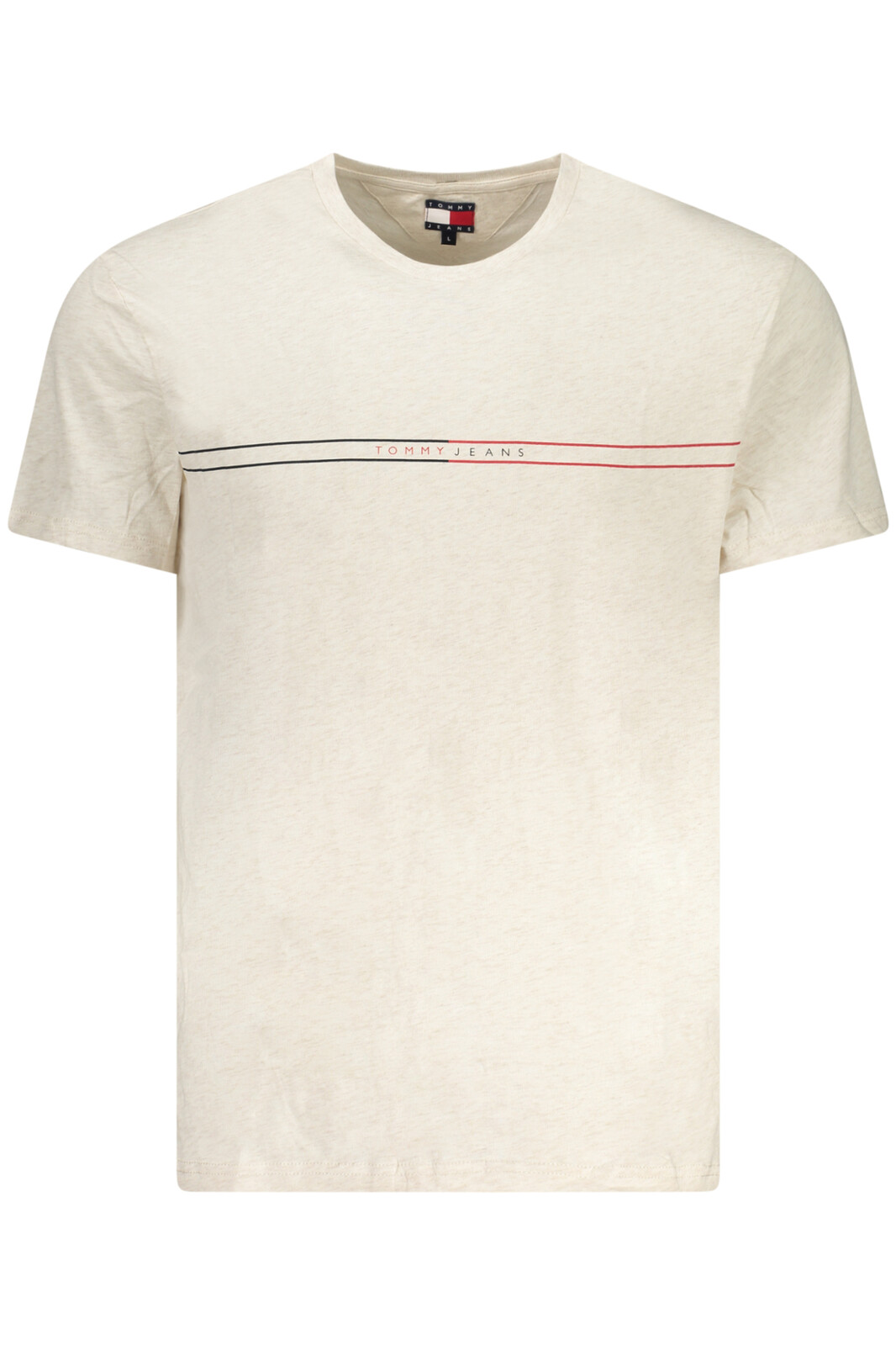 TOMMY HILFIGER SHORT SLEEVE T-SHIRT MEN BEIGE