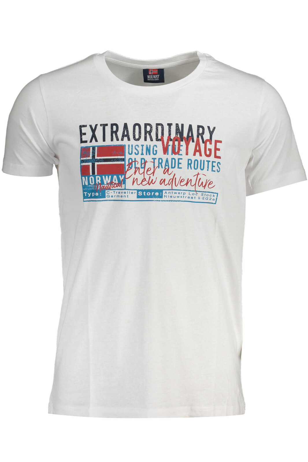 NORWAY 1963 WHITE MEN'S SHORT SLEEVED T-SHIRT