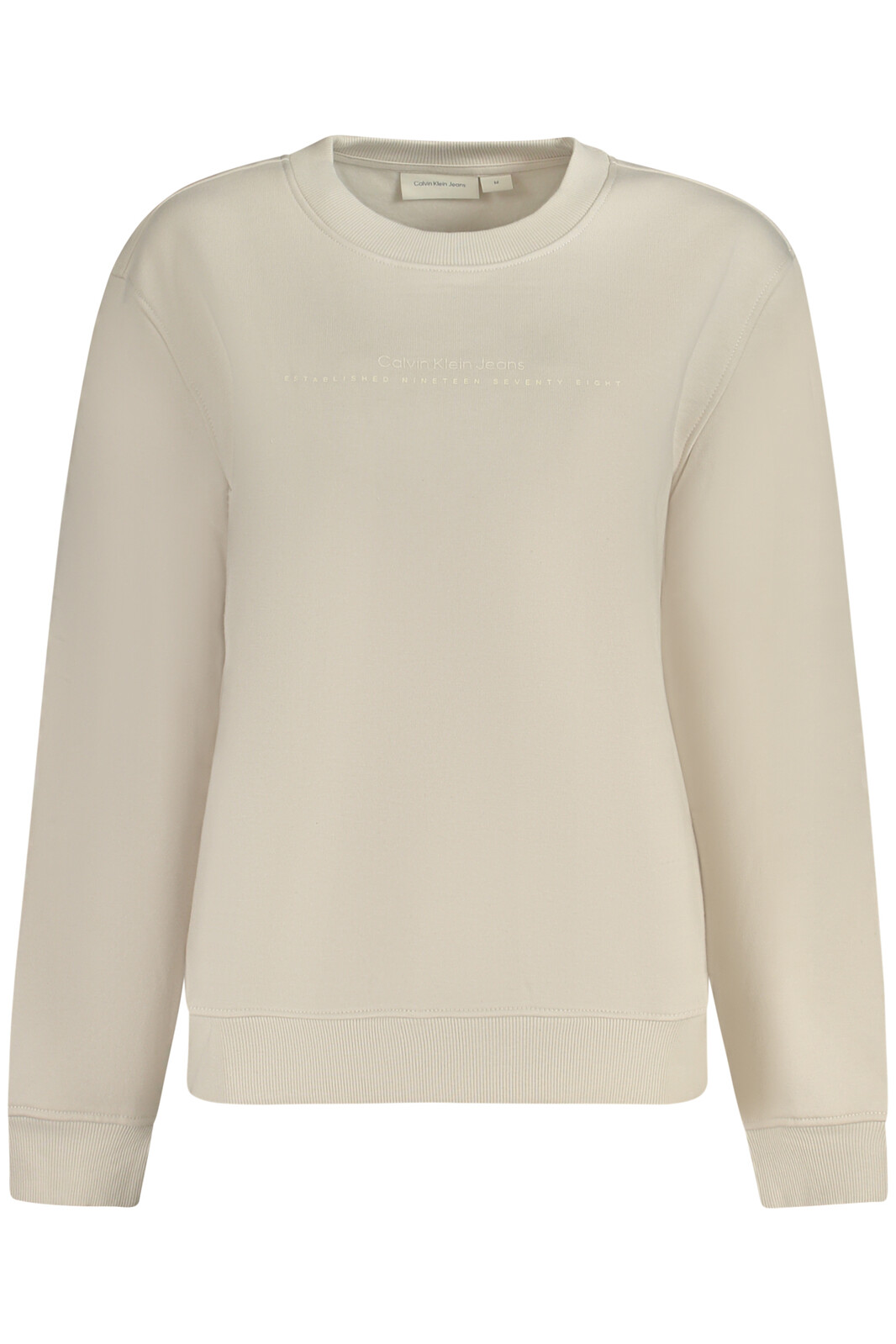 CALVIN KLEIN SWEATSHIRT WITHOUT ZIP WOMEN BEIGE