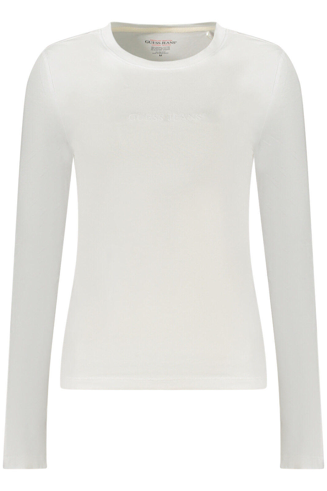 GUESS JEANS LONG SLEEVE T-SHIRT WOMEN WHITE