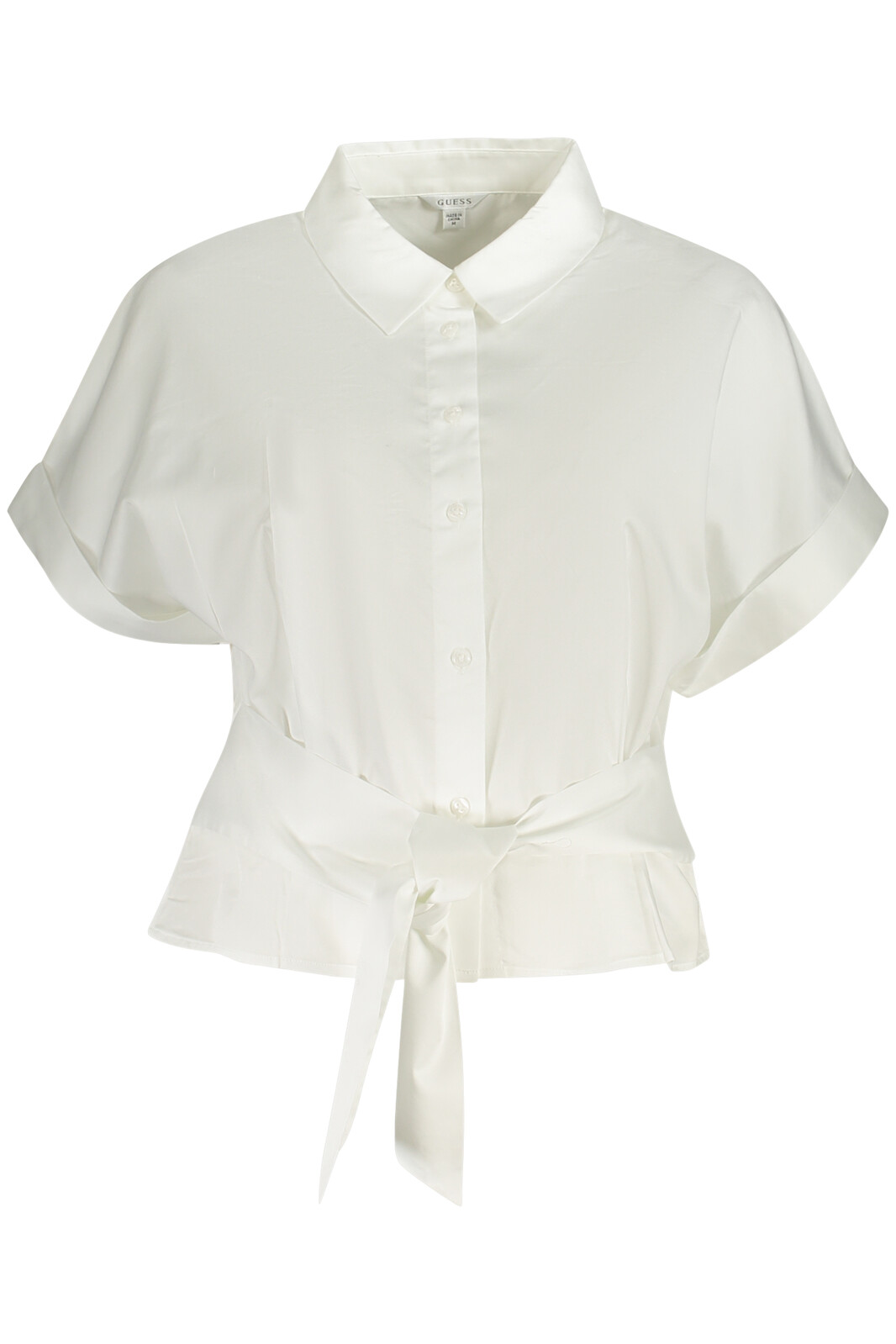 GUESS JEANS SHORT SLEEVE SHIRT WOMEN WHITE