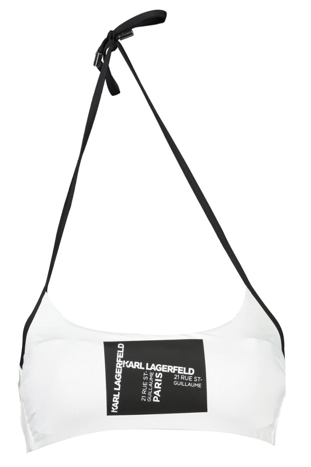 KARL LAGERFELD BEACHWEAR SWIMSUIT TOP WOMEN WHITE