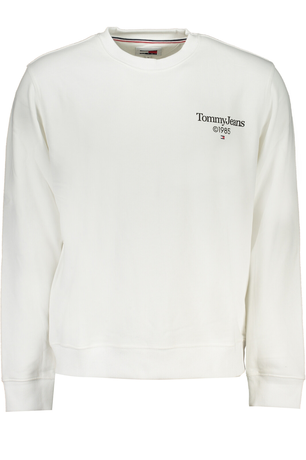 TOMMY HILFIGER MEN'S WHITE ZIPLESS SWEATSHIRT