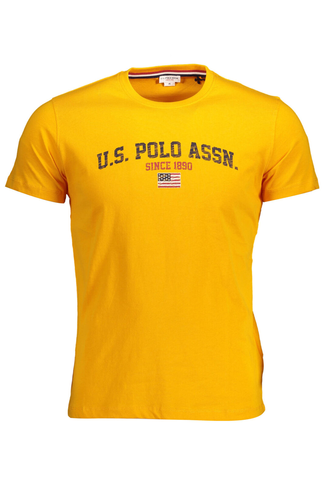 US POLO T-SHIRT SHORT SLEEVES MEN ORANGE