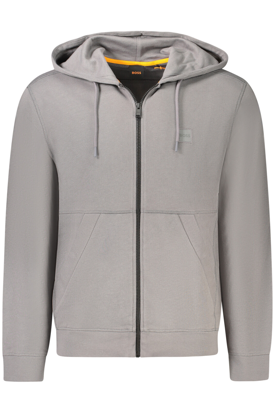 HUGO BOSS MEN'S ZIP-FREE SWEATSHIRT GREY