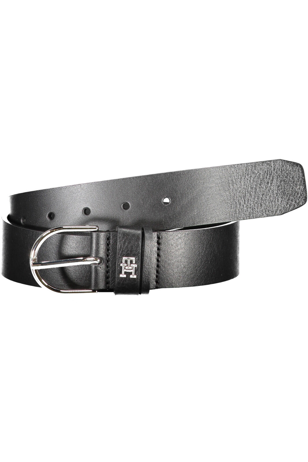TOMMY HILFIGER WOMEN'S BLACK LEATHER BELT