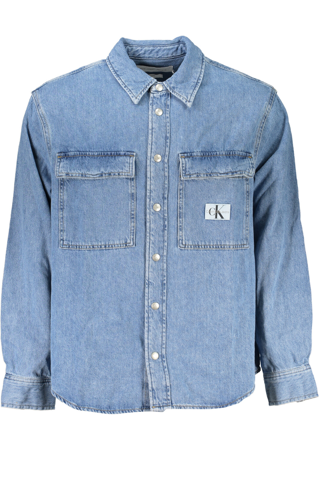CALVIN KLEIN MEN'S BLUE LONG SLEEVE SHIRT