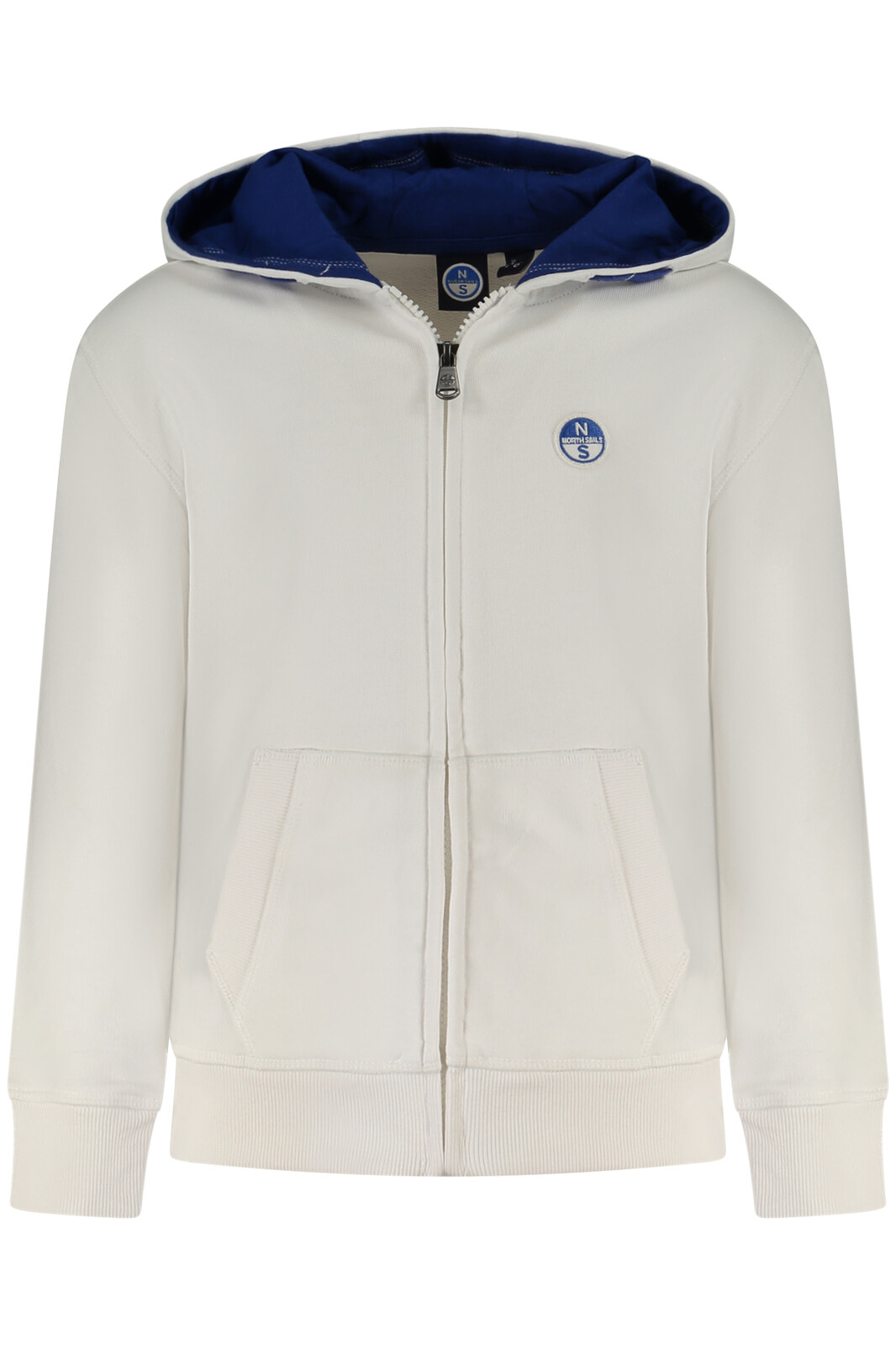 NORTH SAILS KIDS' ZIP-UP SWEATSHIRT WHITE