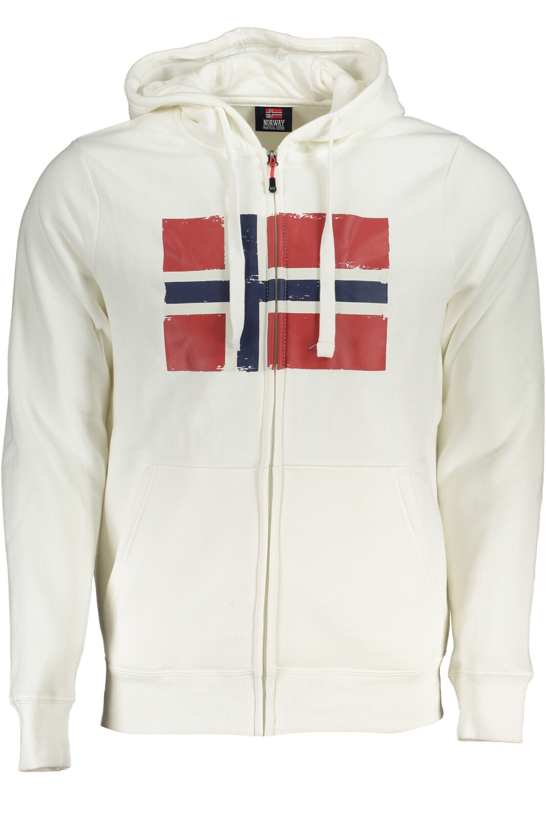 NORWAY 1963 MEN'S WHITE ZIP SWEATSHIRT