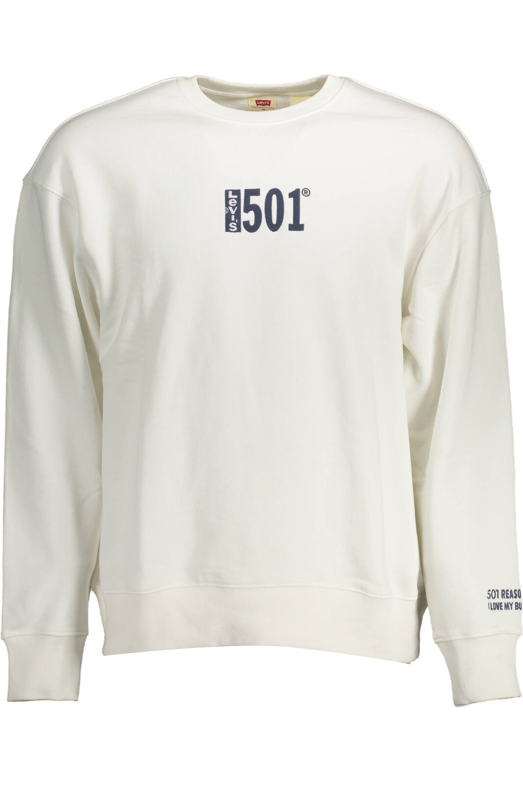LEVI'S SWEATSHIRT WITHOUT ZIP MAN WHITE