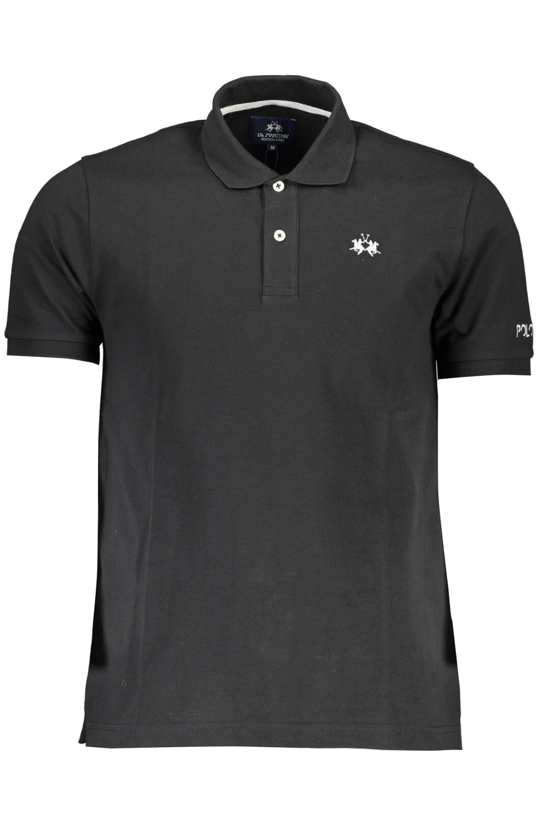 LA MARTINA POLO SHORT SLEEVE MAN BLACK