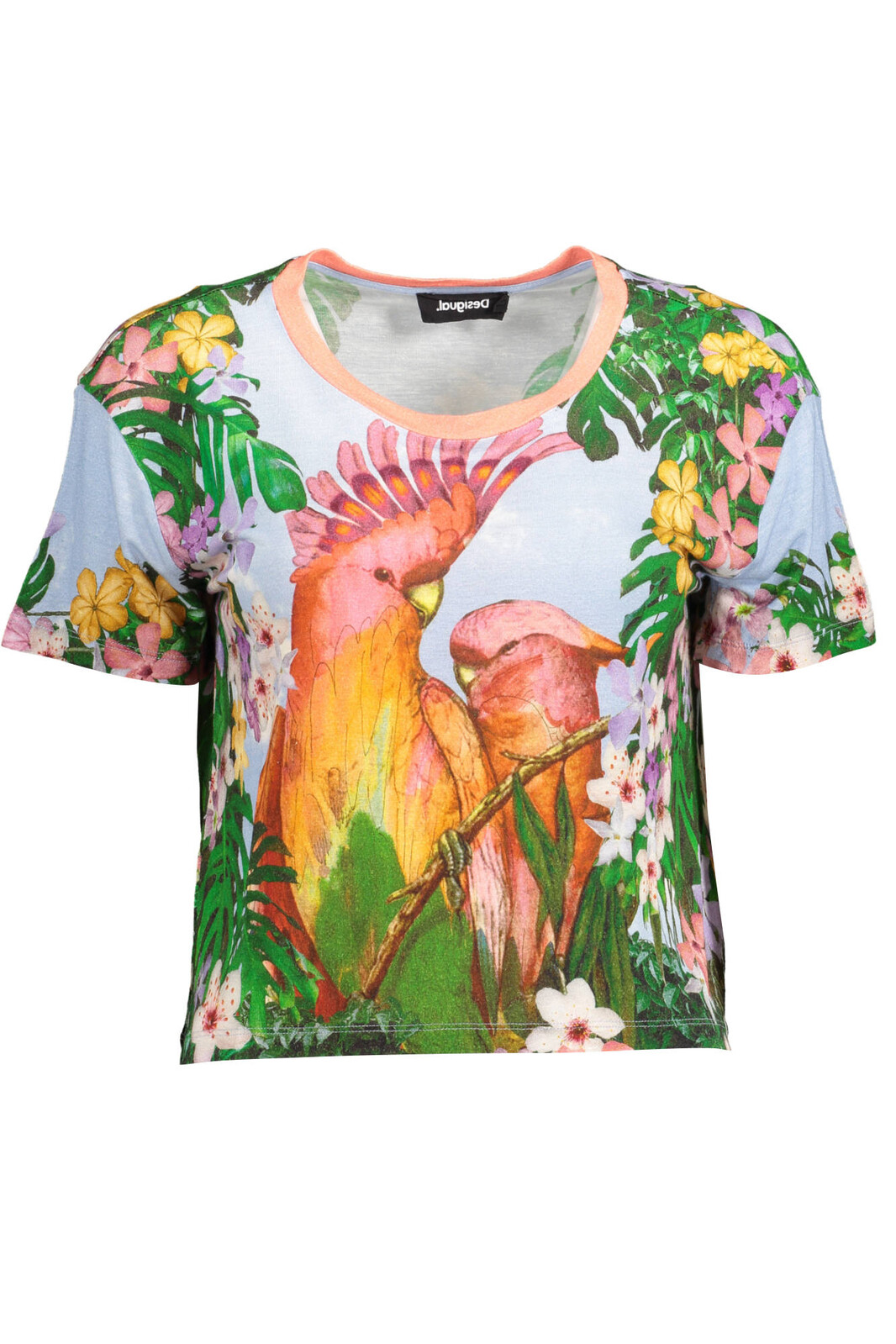 DESIGUAL WOMEN'S SHORT SLEEVE T-SHIRT LIGHT BLUE