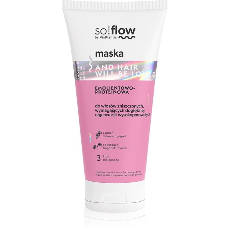 so!flow Damaged Hair posilujúca maska pre poškodené vlasy 200 ml