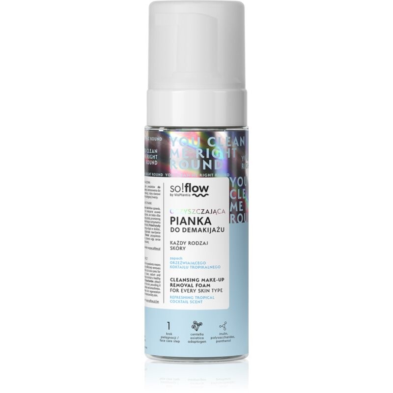 so!flow Cleansing Make-Up Removal Foam jemná odličovacia pena 170 ml