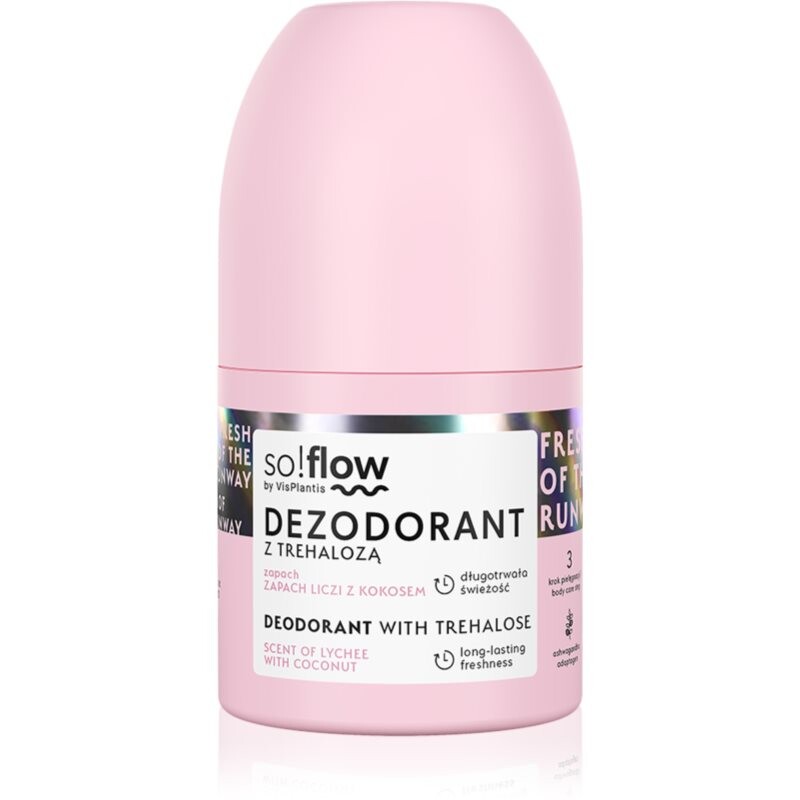 so!flow Deodorant dezodorant roll-on pre ženy Scent Of Lychee with Coconut 50 ml