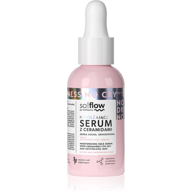 so!flow Moisturizing hydratačné pleťové sérum s ceramidmi 30 ml