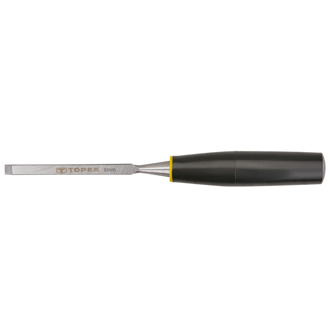 TOPEX Dláto ploché, 8 mm, plastová rúčka 09A108