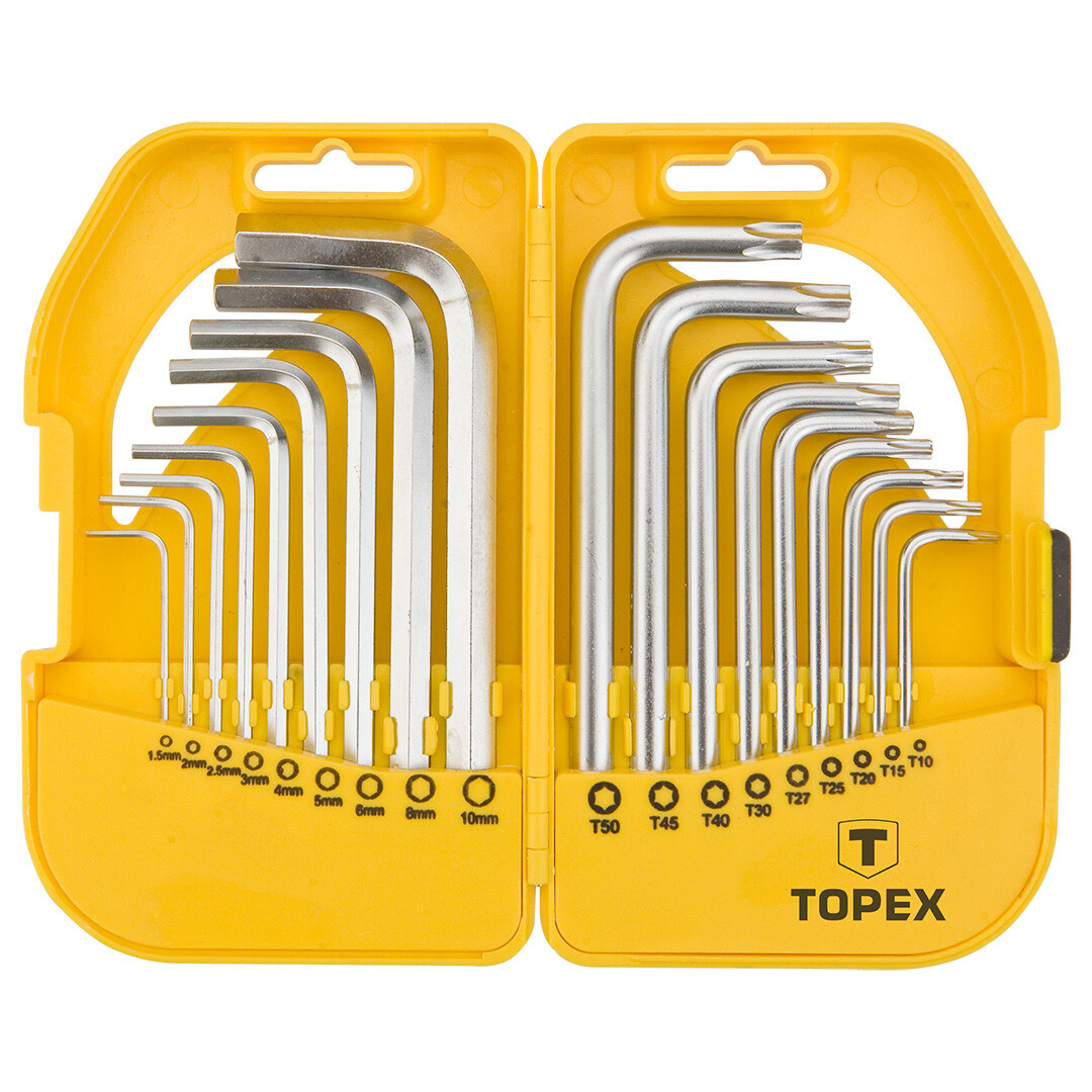 TOPEX Sada imbus a torx, 18 ks 35D952