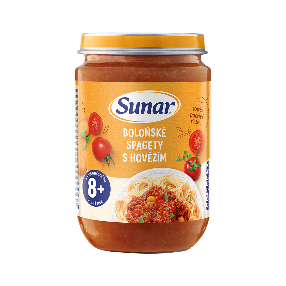 Sunar BOLONSKÉ ŠPAGETY S HOVADZÍM zeleninovo-mäsový príkrm 190g