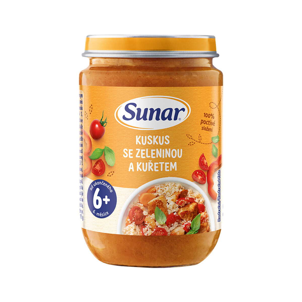 Sunar KUSKUS SO ZELENINOU A KURAŤOM zeleninovo-mäsový príkrm 190g