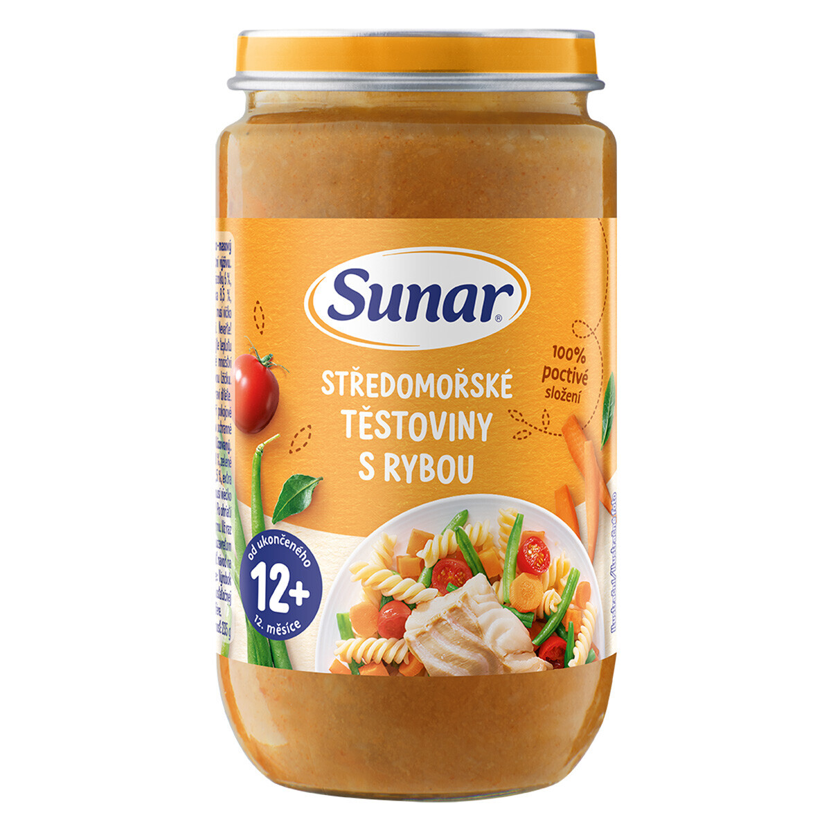 Sunar STREDOMORSKĚ CESTOVINY S RYBOU zeleninovo-mäsový príkrm 235g
