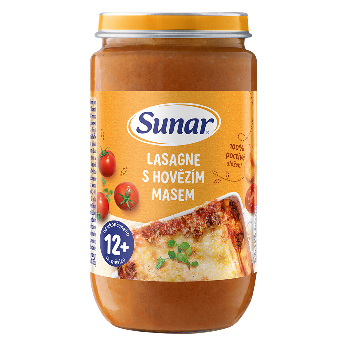 Sunar LASAGNE S HOVÄDZÍM MÄSOM zeleninovo-mäsový príkrm 235g