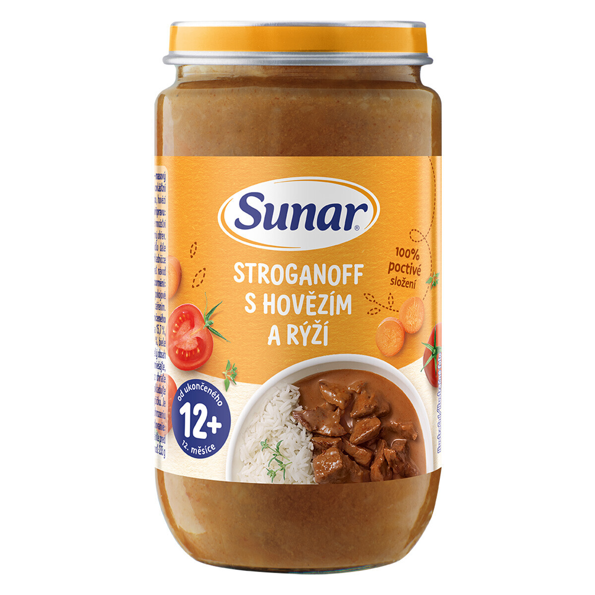 Sunar STROGANOV S HOVÄDZÍM MÄSOM zeleninovo-mäsový príkrm 235g