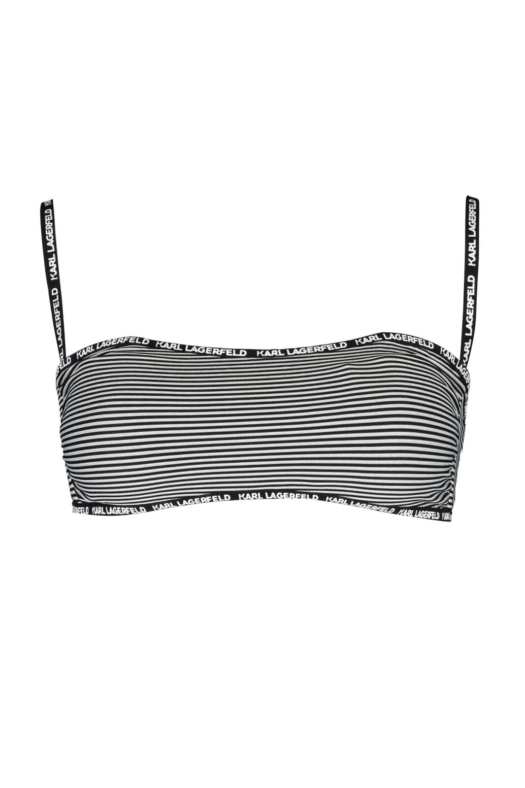 KARL LAGERFELD BEACHWEAR SWIMSUIT TOP WOMEN BLACK