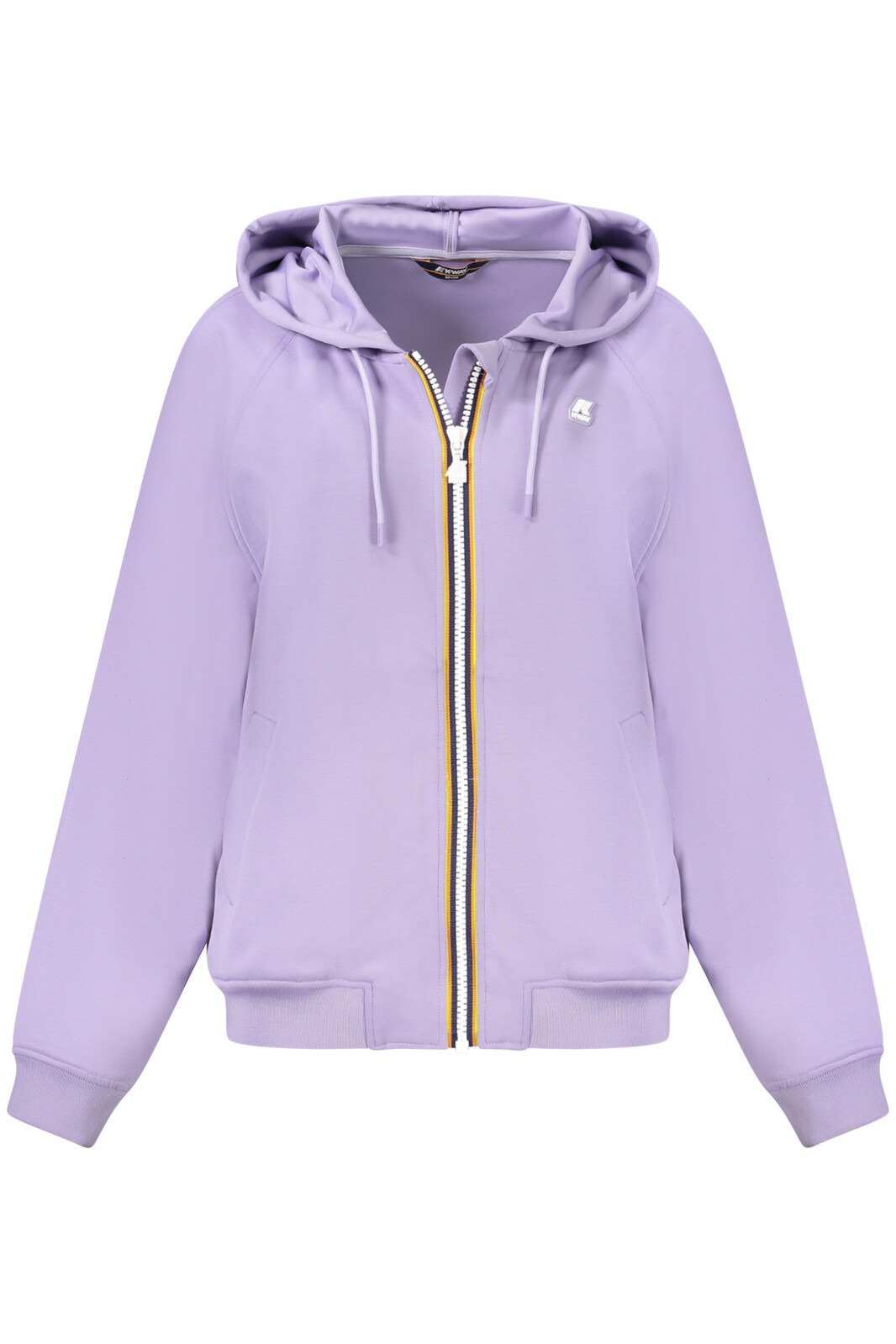 K-WAY WOMEN'S PURPLE ZIP-UP SWEATSHIRT
