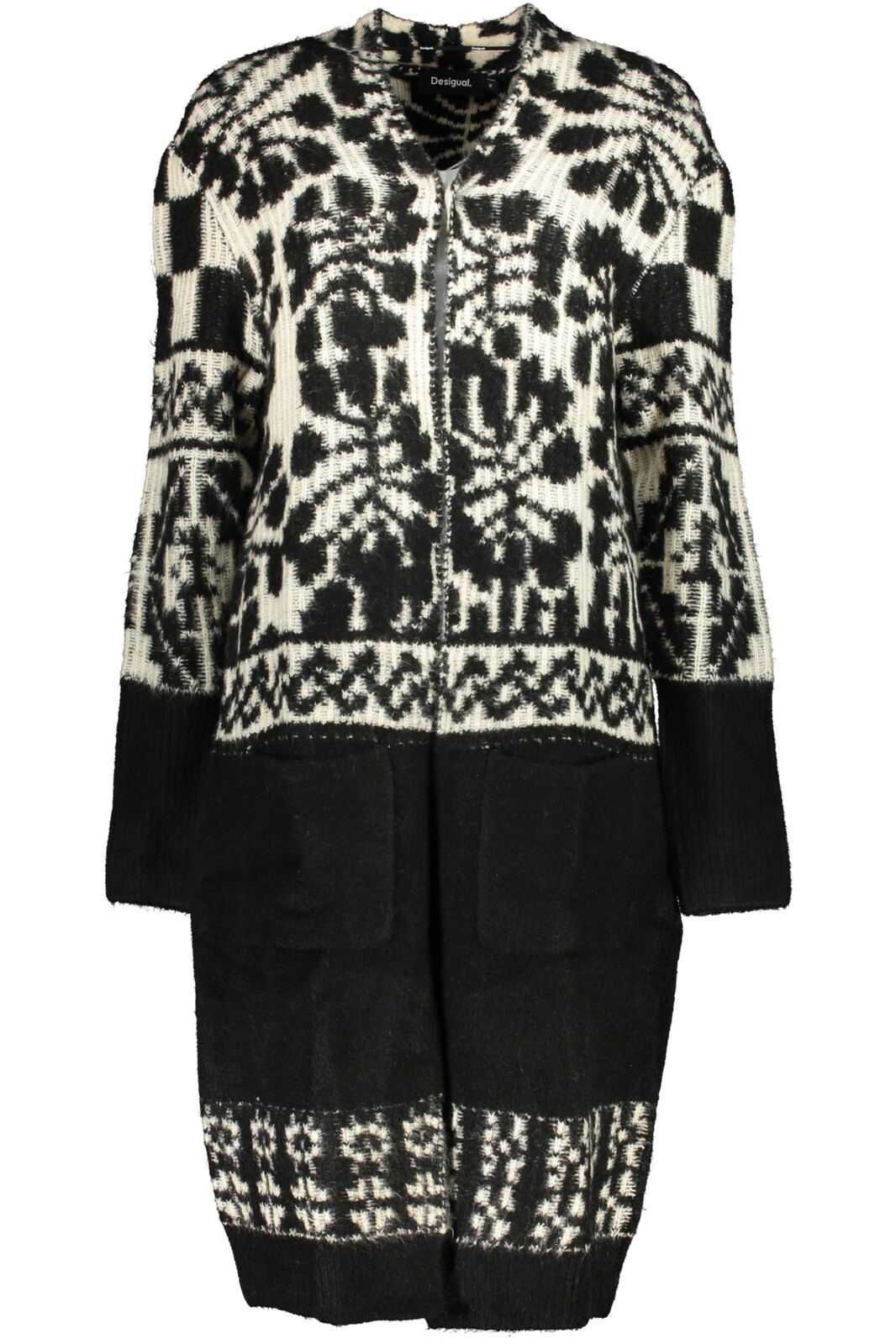 DESIGUAL BLACK WOMEN'S COAT