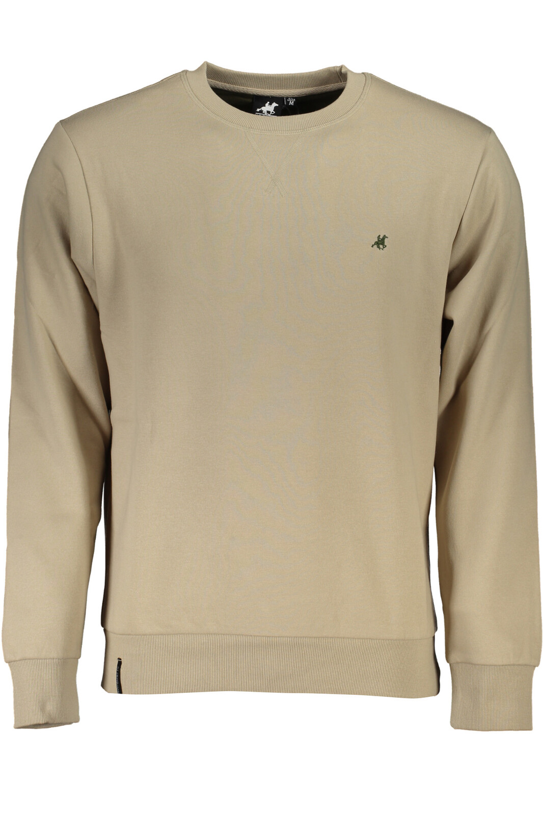 US GRAND POLO MEN'S BEIGE ZIPLESS SWEATSHIRT